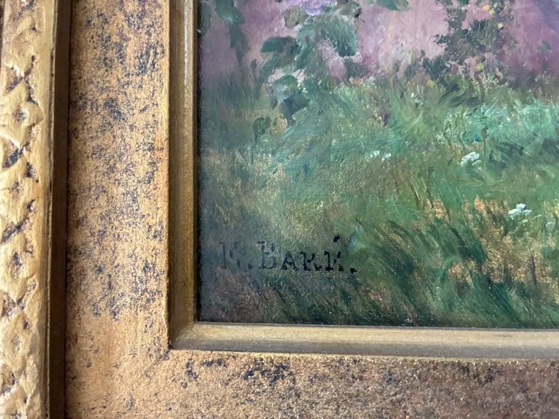 The signature, lower left: "E. BARÉ." in fine block capitals